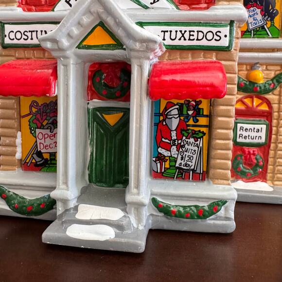 1991 Vintage Snow Village Department 56: “Finklea’s Finery:Costume Shop” - Picture 6 of 16